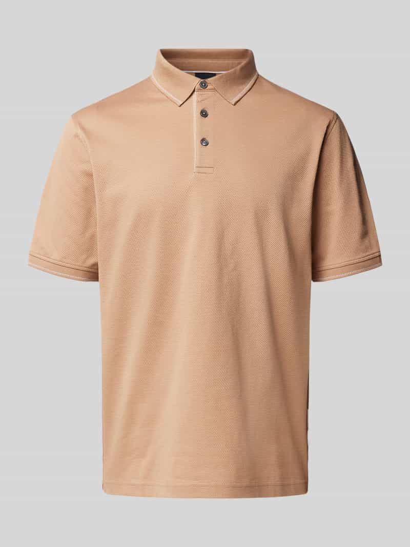 Bugatti Poloshirt met labeldetail