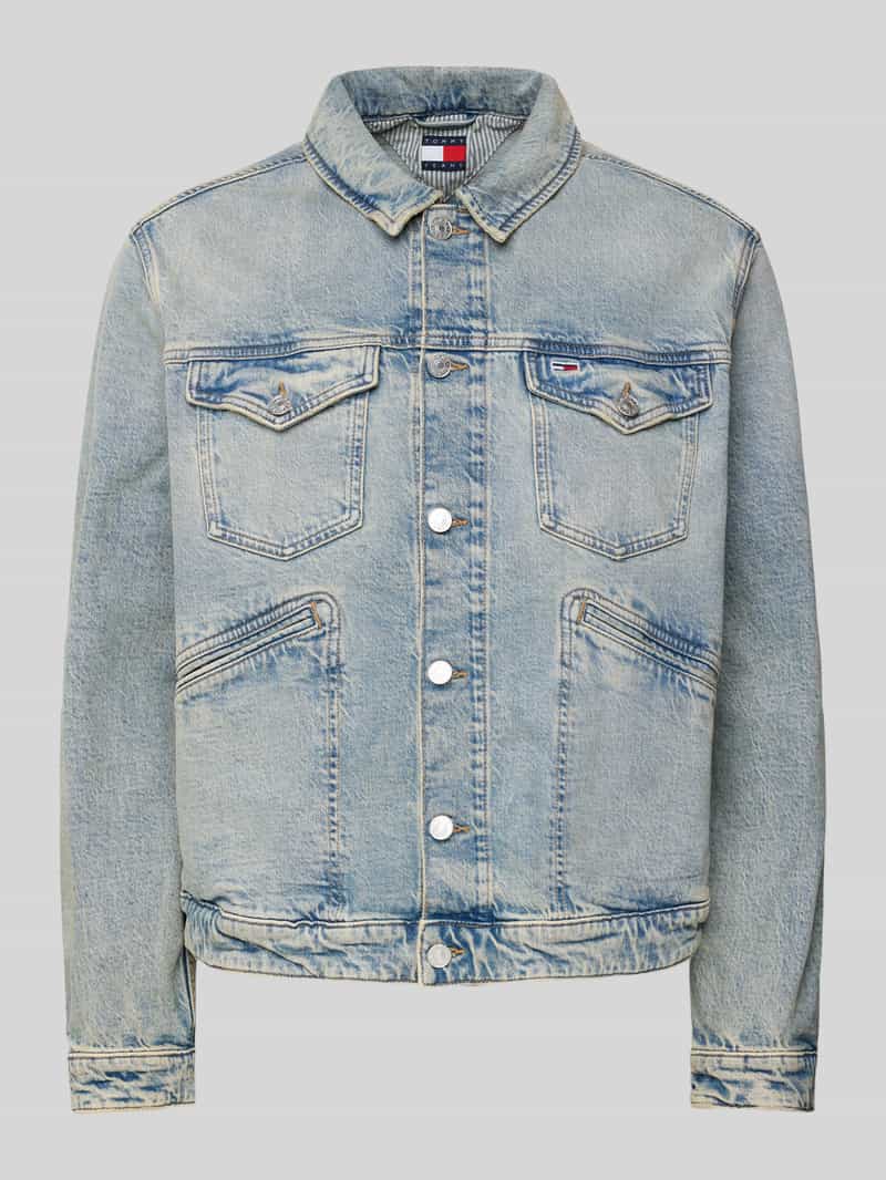 Tommy Jeans Regular fit jeansjack van katoenmix