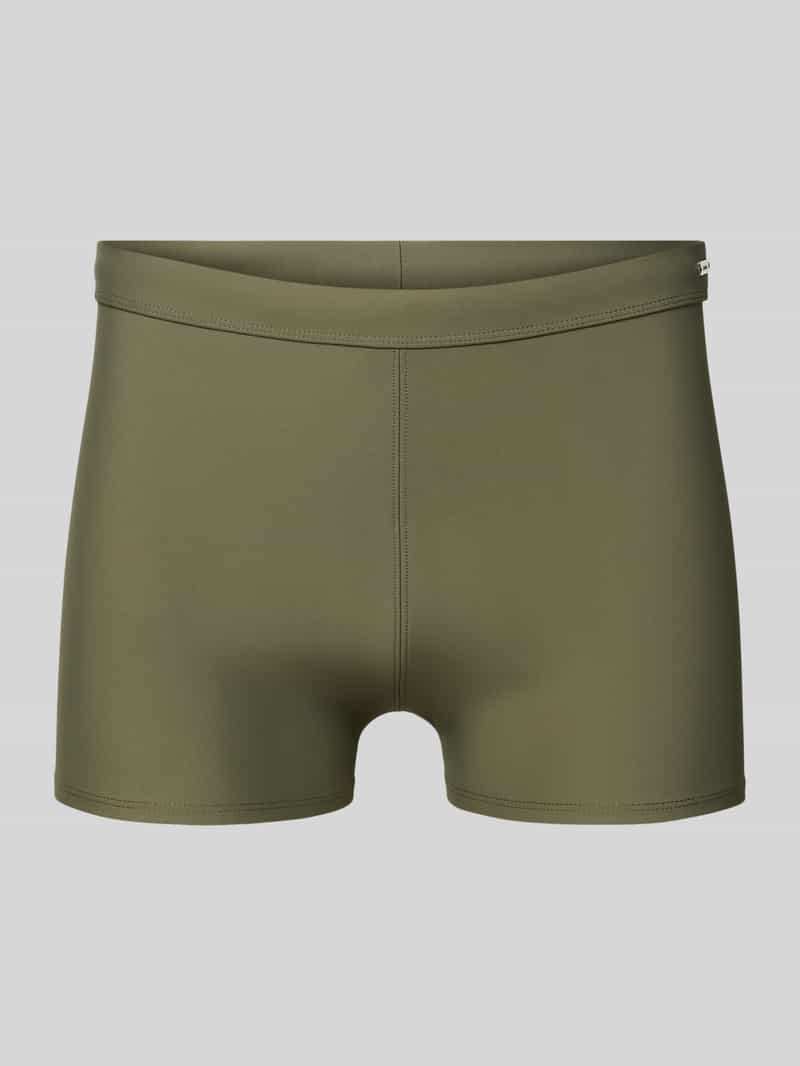 slim fit zwemshort met logodetail slim fit zwemshort met logodetail