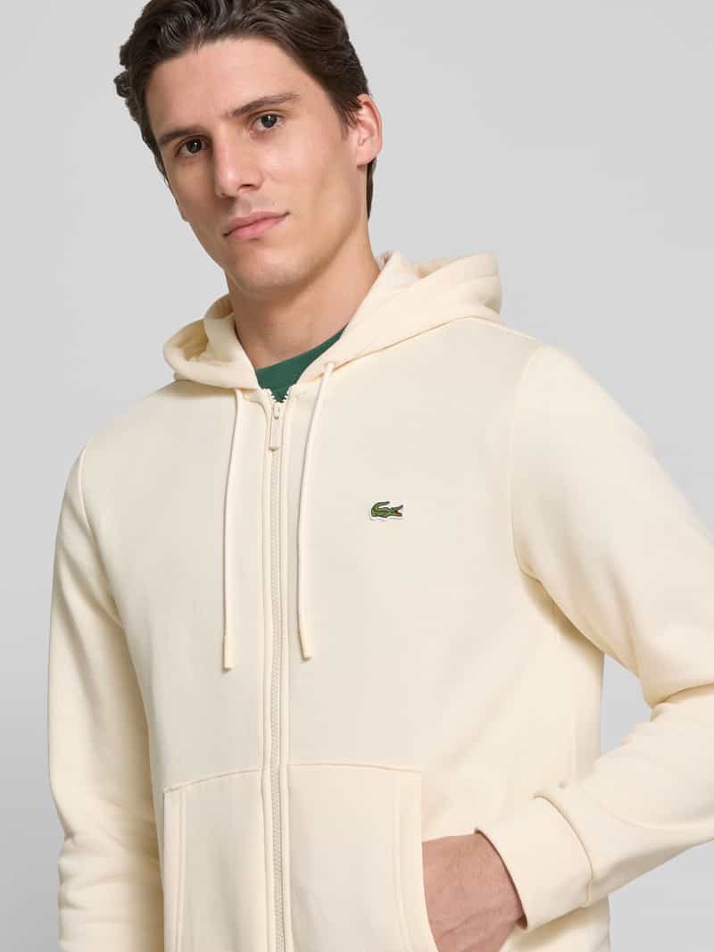 Lacoste Sweatjack met labelpatch