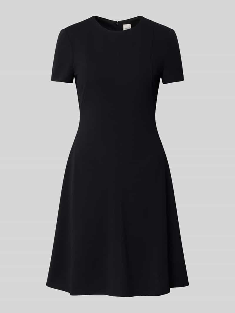 Calvin Klein Womenswear Scuba fit T-shirtjurk met naadritssluiting model 'Flare'