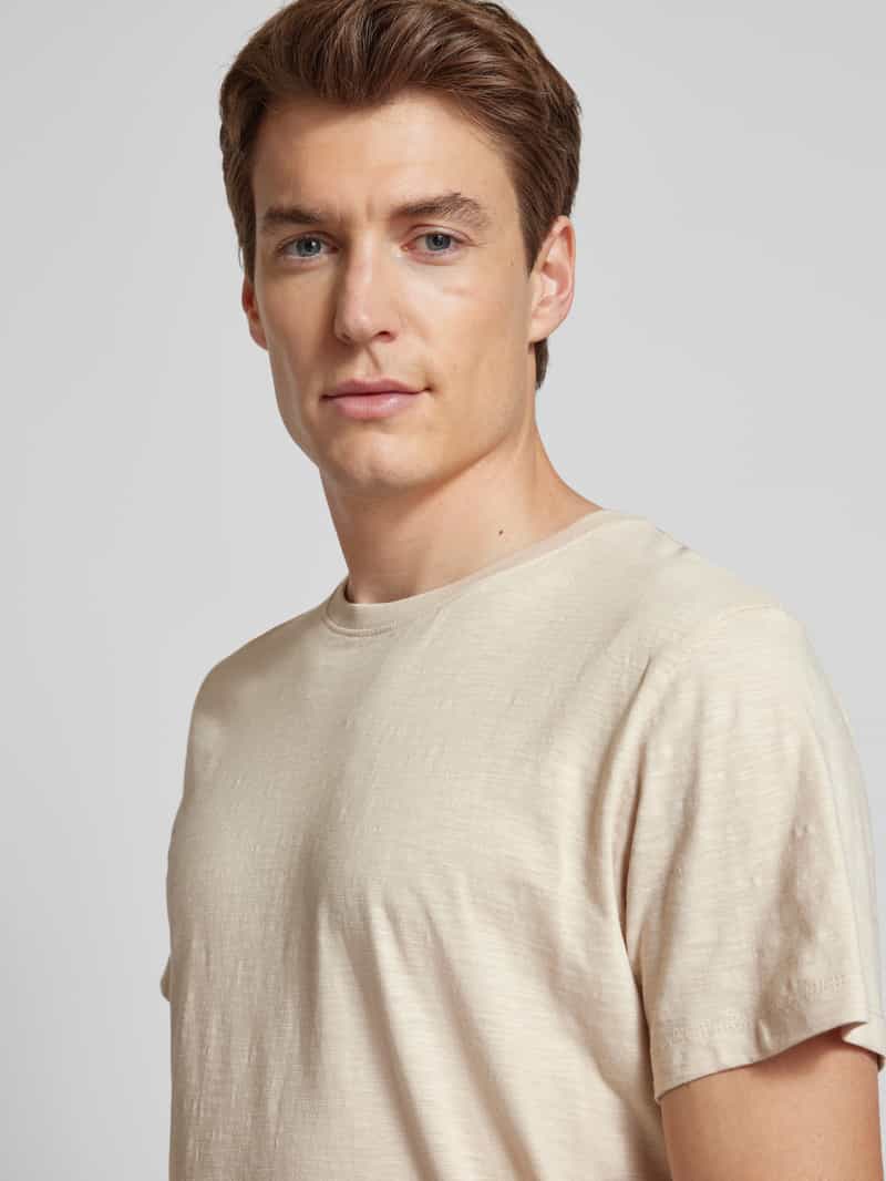 Selected Homme T-shirt met ronde hals model 'ASPEN SLUB'