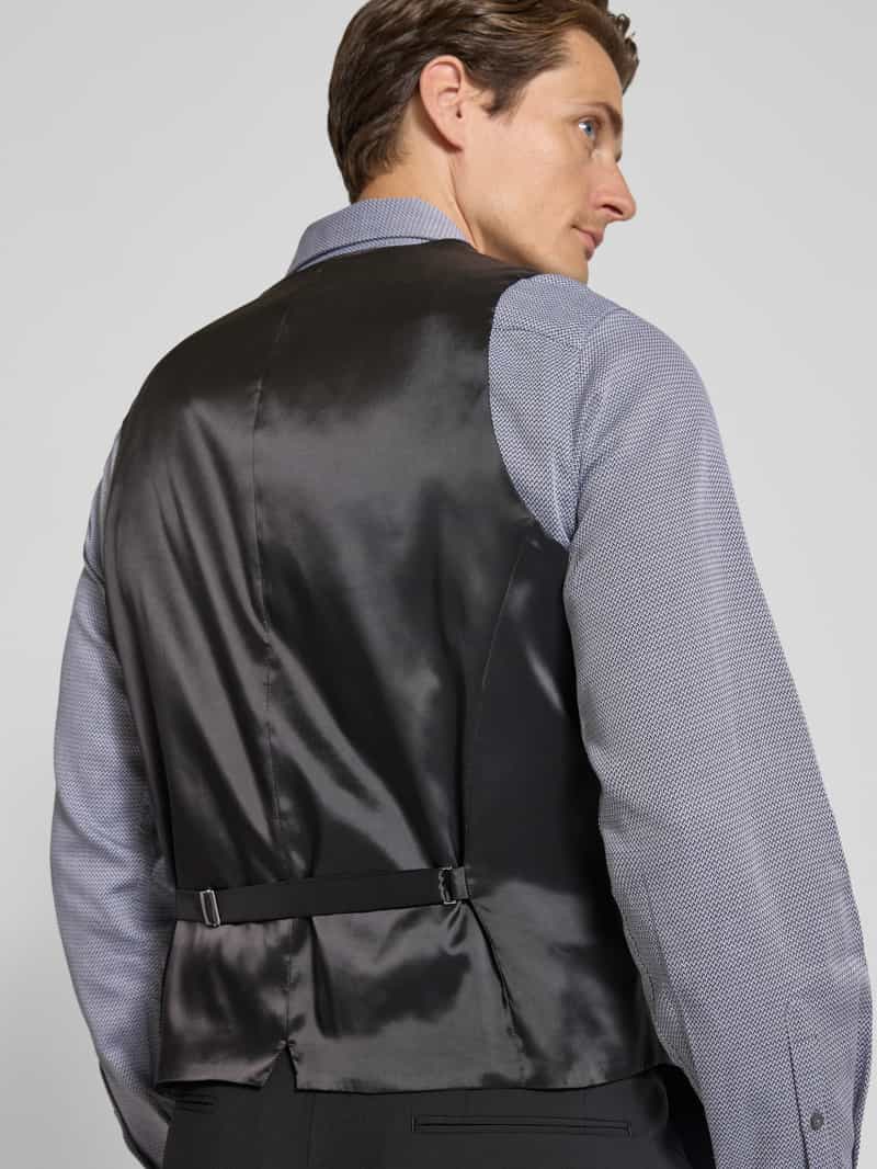 Boss Regular fit gilet van scheerwolmix