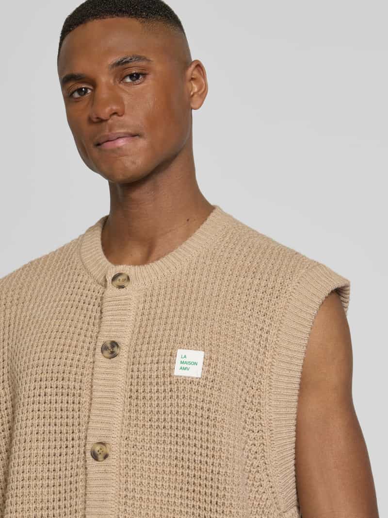 American vintage Gilet met labeldetail model 'CRASHWAY'