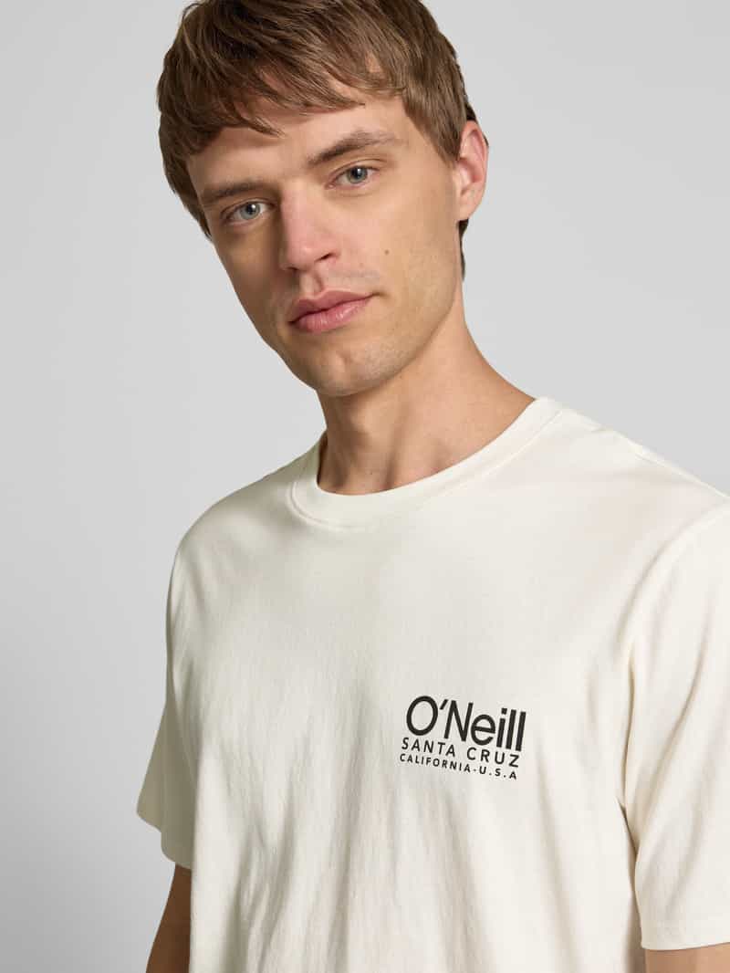 O'Neill T-shirt met logoprint en ronde hals
