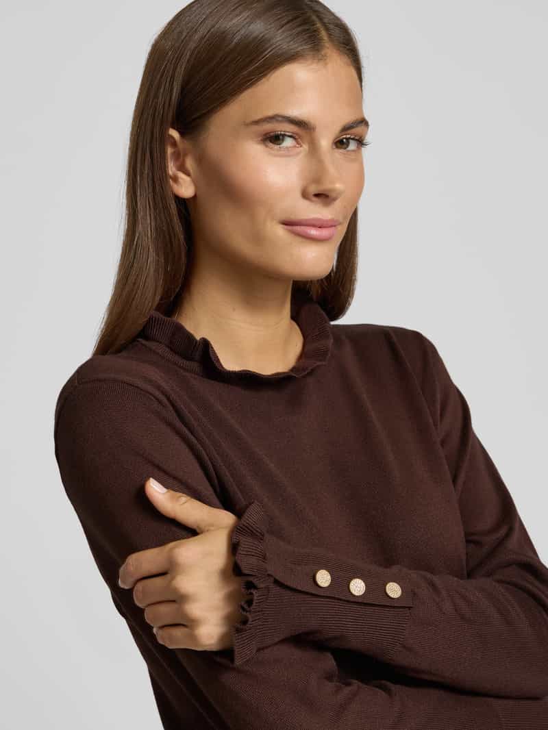 FREE QUENT Regular fit shirt met lange mouwen van viscosemix model 'Katie'