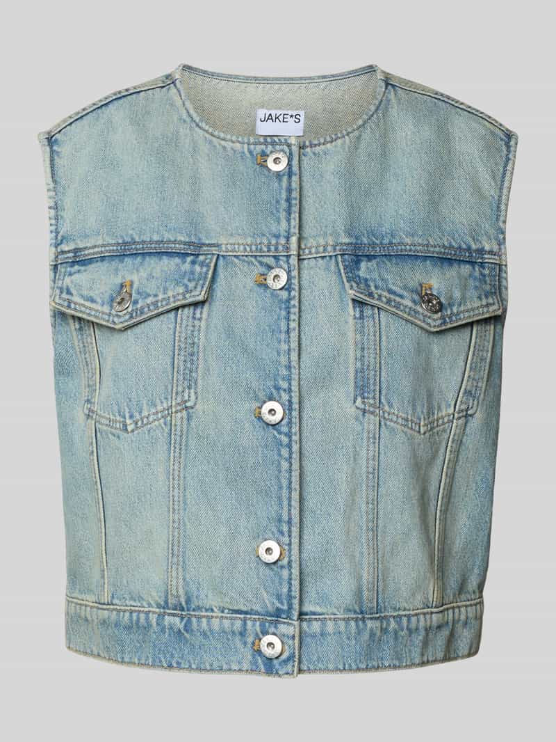 Jake*s Casual Gilet in denimlook