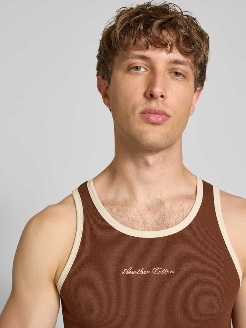 ANOTHER COTTON LAB Tanktop met labelstitching
