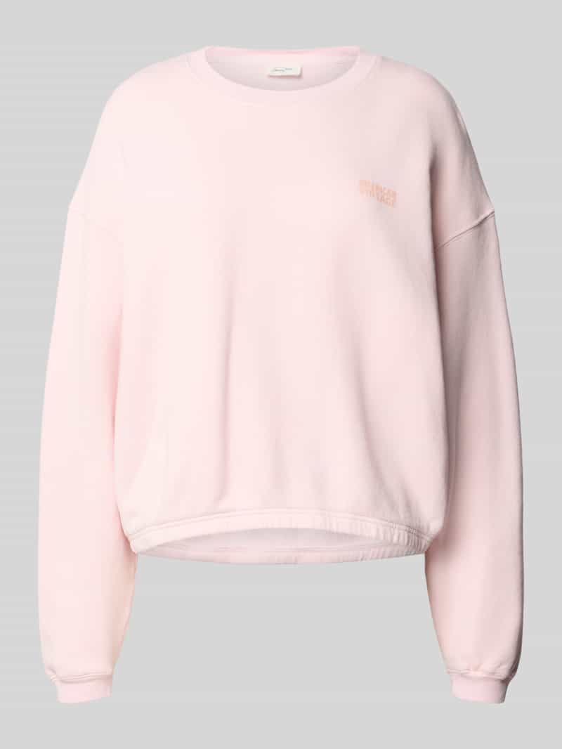 American vintage Regular fit sweatshirt met logoprint model 'Zubird'