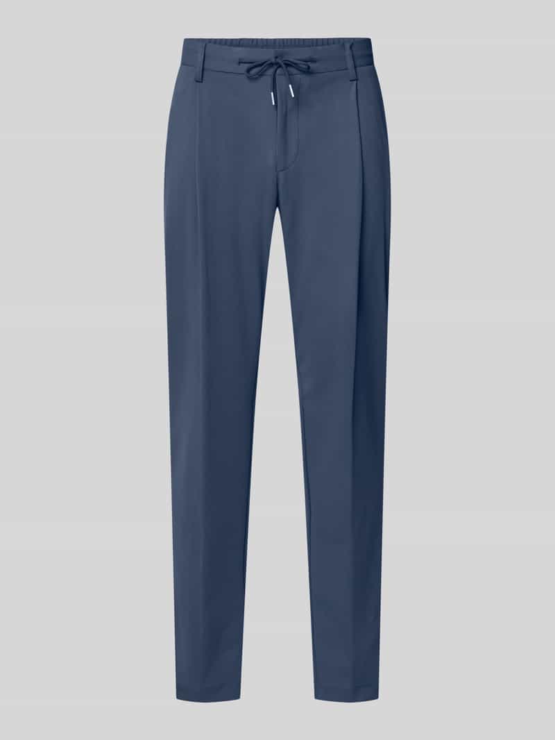 Regular fit broek met tunnelkoord en steekzakken