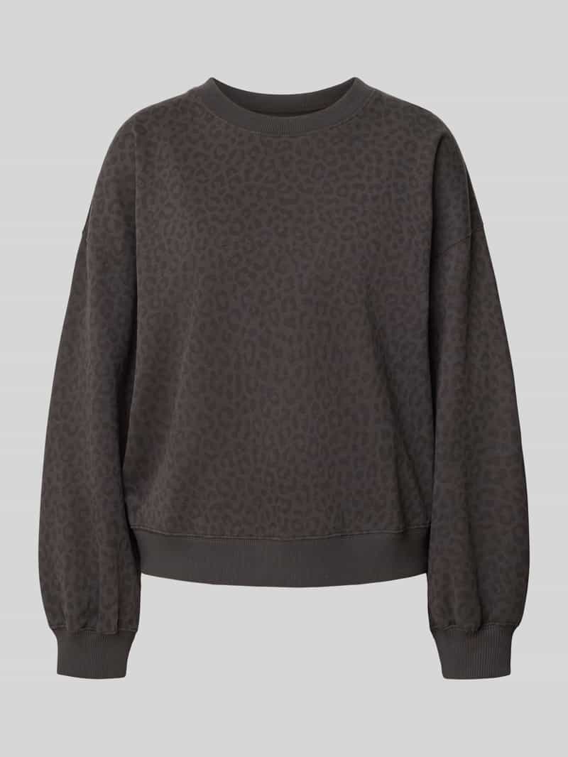 Juvia Sweatshirt met geribde boorden