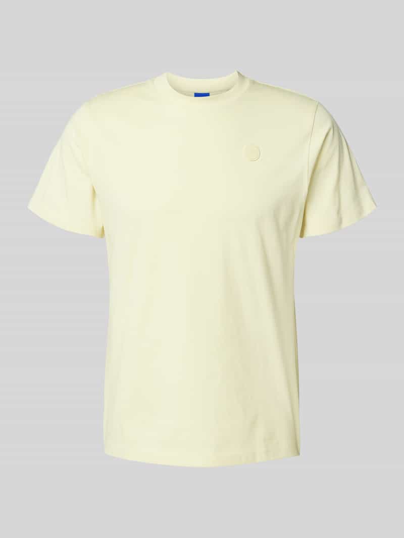 Hugo Blue T-shirt met opstaande kraag