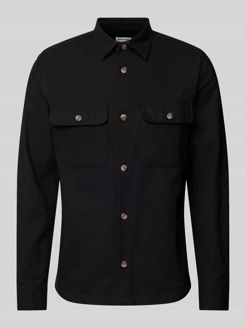 Jack & jones Slim fit vrijetijdsoverhemd met borstzakken met klep, model 'DARREN'