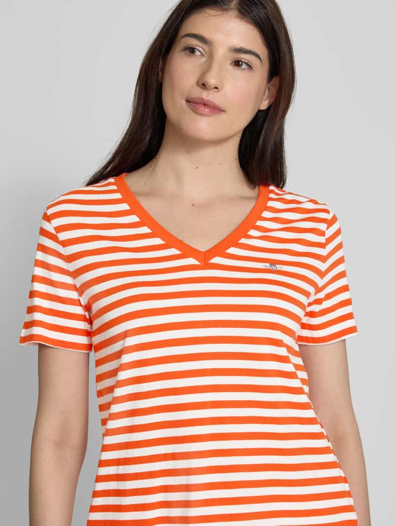 Gant T-shirt met labelstitching