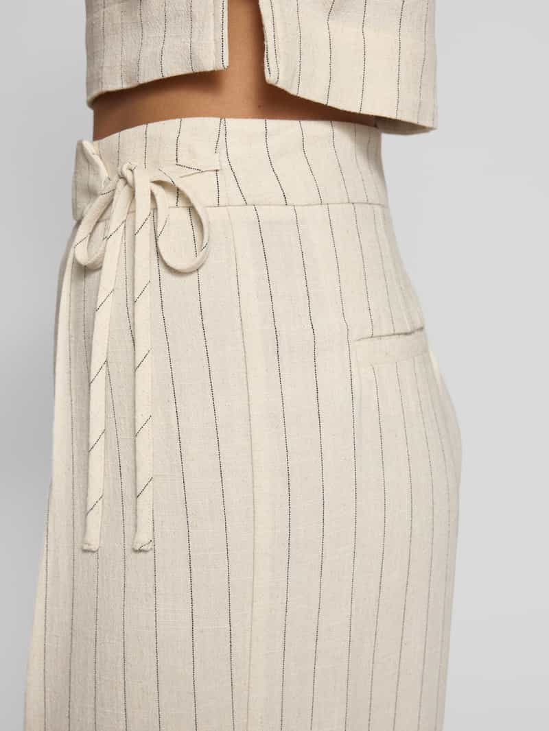 P&C* curated by Anna Schürrle Wide leg bandplooibroek met strikceintuur