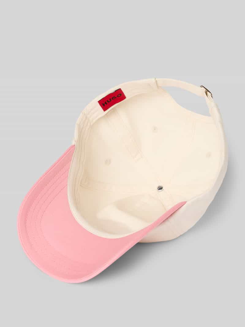HUGO Baseballpet met labelstitching model 'Asya'