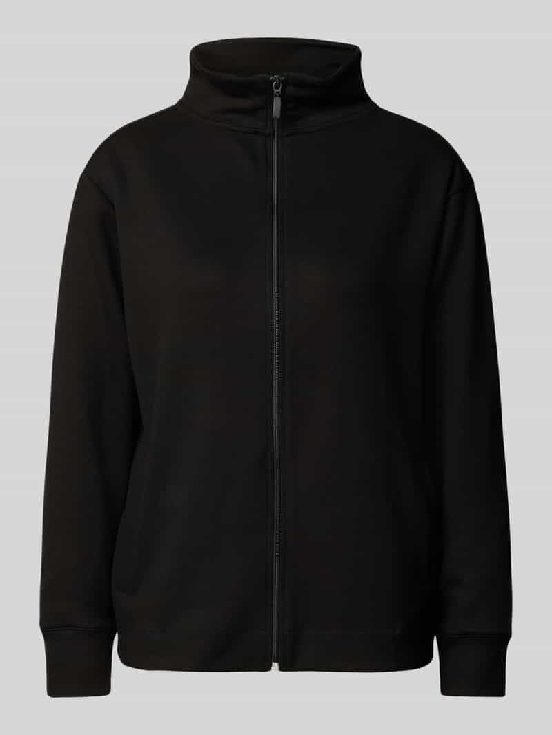 Sweatjack met opstaande kraag