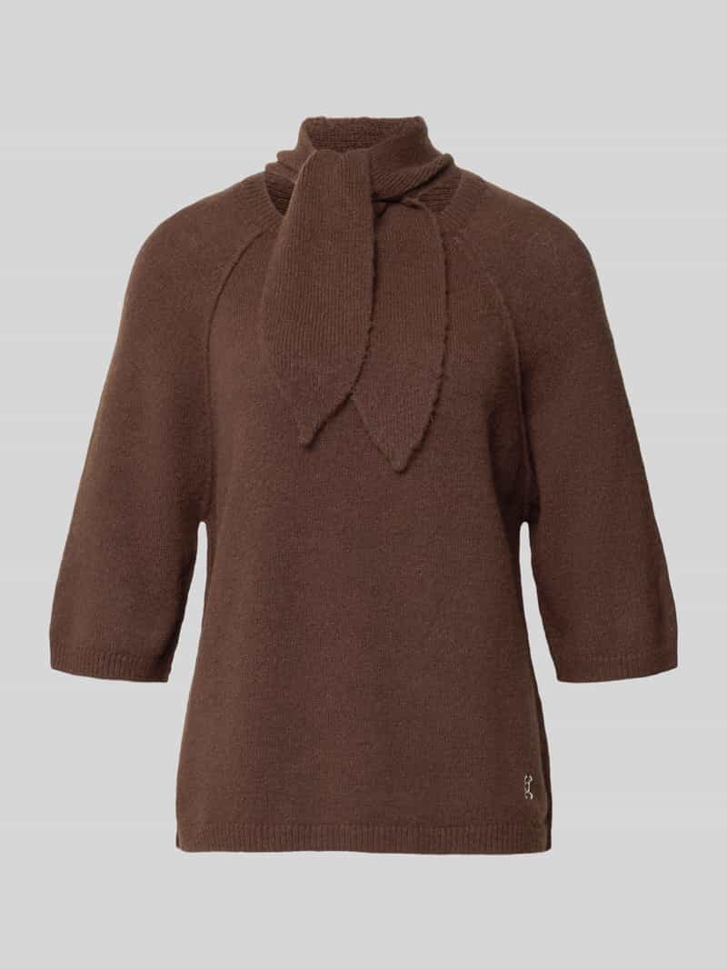 Smith and Soul Gebreid shirt met sjaal en ronde hals
