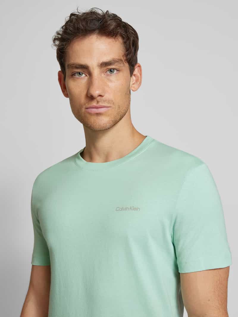 CK Calvin Klein T-shirt met labelprint model 'ENLARGED'