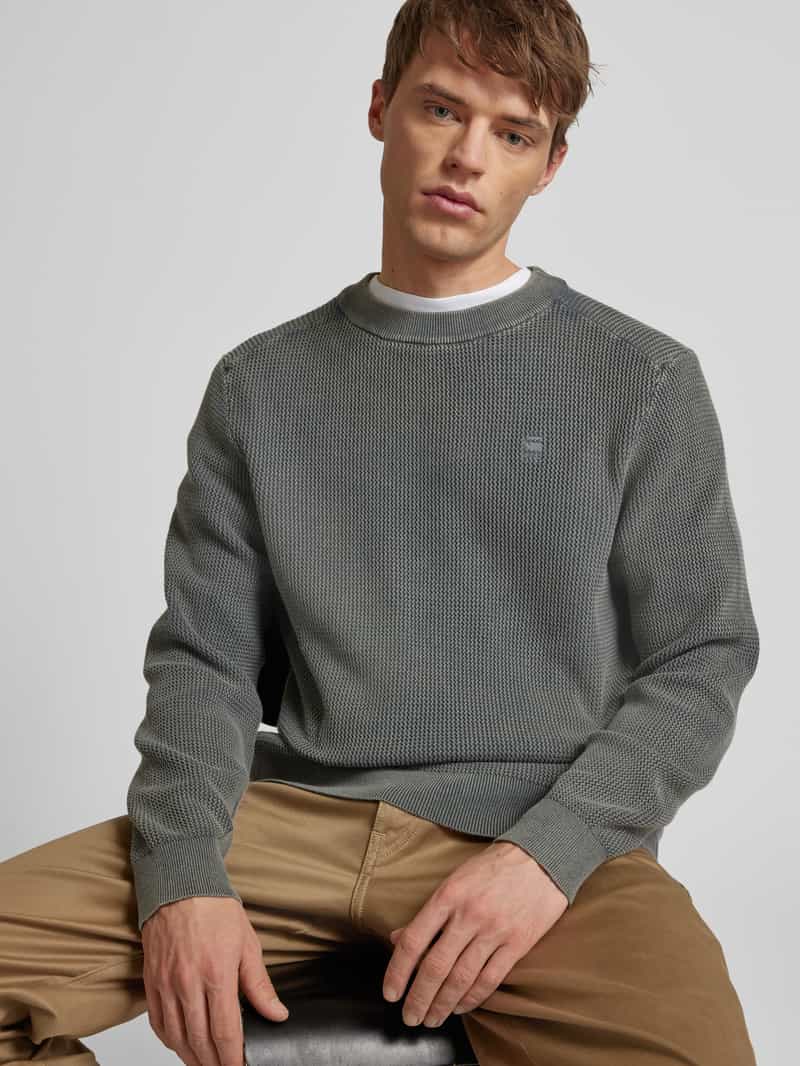 G-Star Raw Gebreide pullover met labelstitching