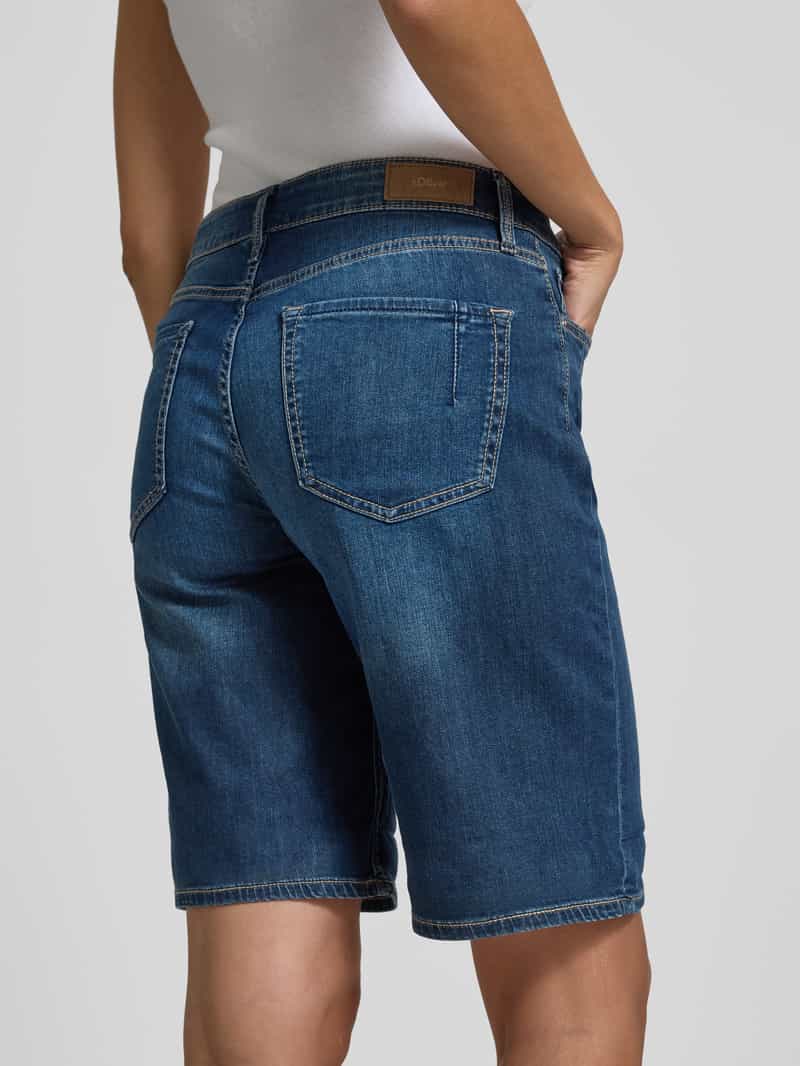 s.Oliver RED LABEL Regular fit korte jeans van katoenmix model 'KAROLIN'