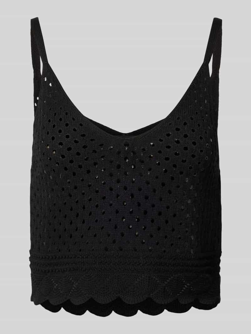 Vero Moda Korte top met ajourpatroon, model 'KAILEY'