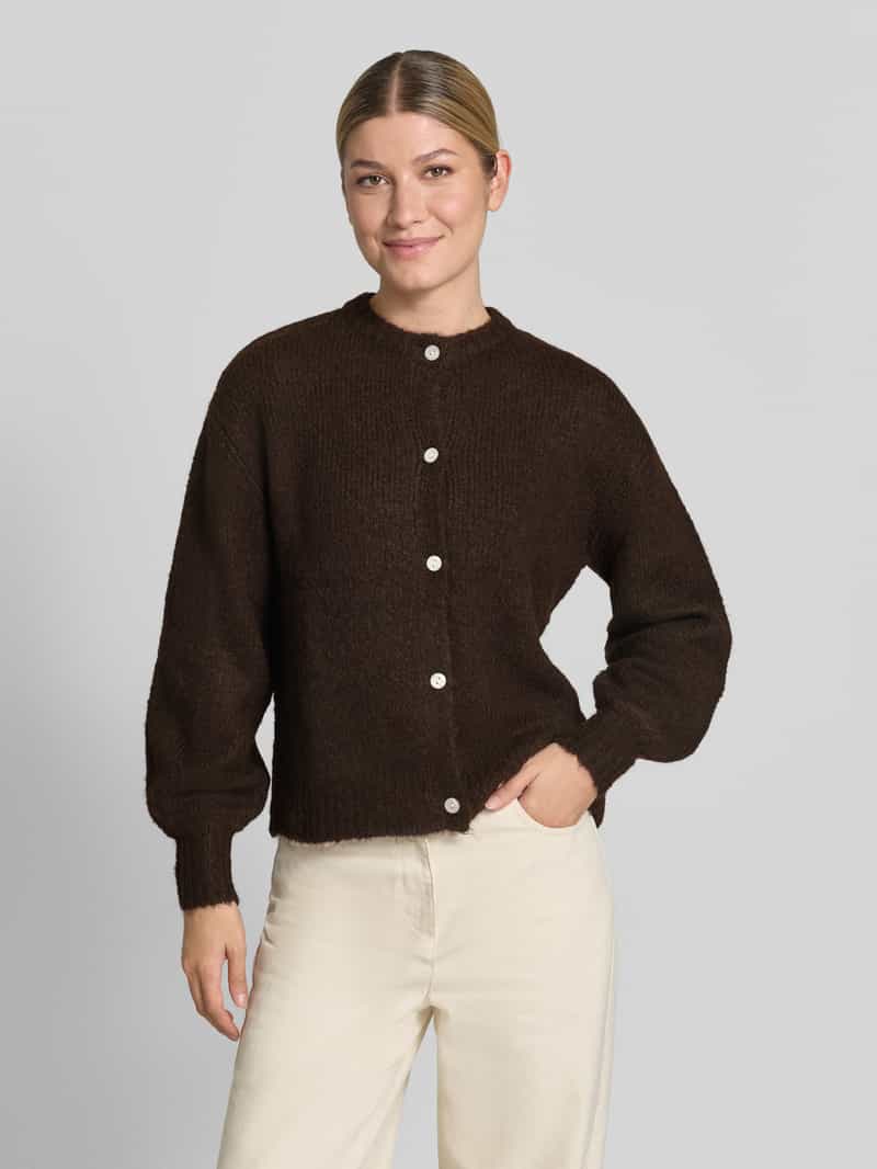 b.Young Cardigan met alpacagehalte en ronde hals model 'OTIA'