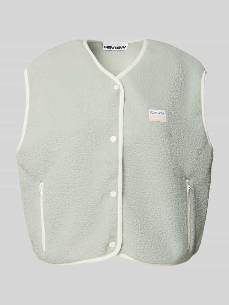 Review Gilet met drukknoopsluiting