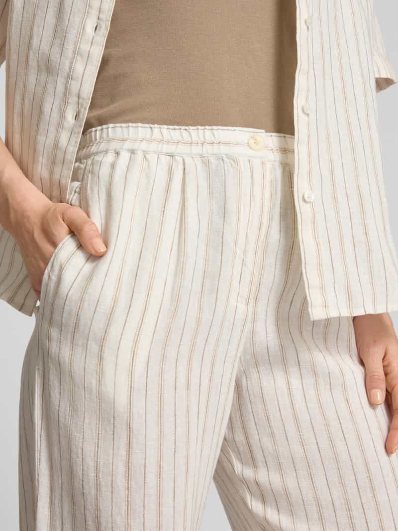 Samsøe Stoffen broek met knoopsluiting model 'SATOVE'
