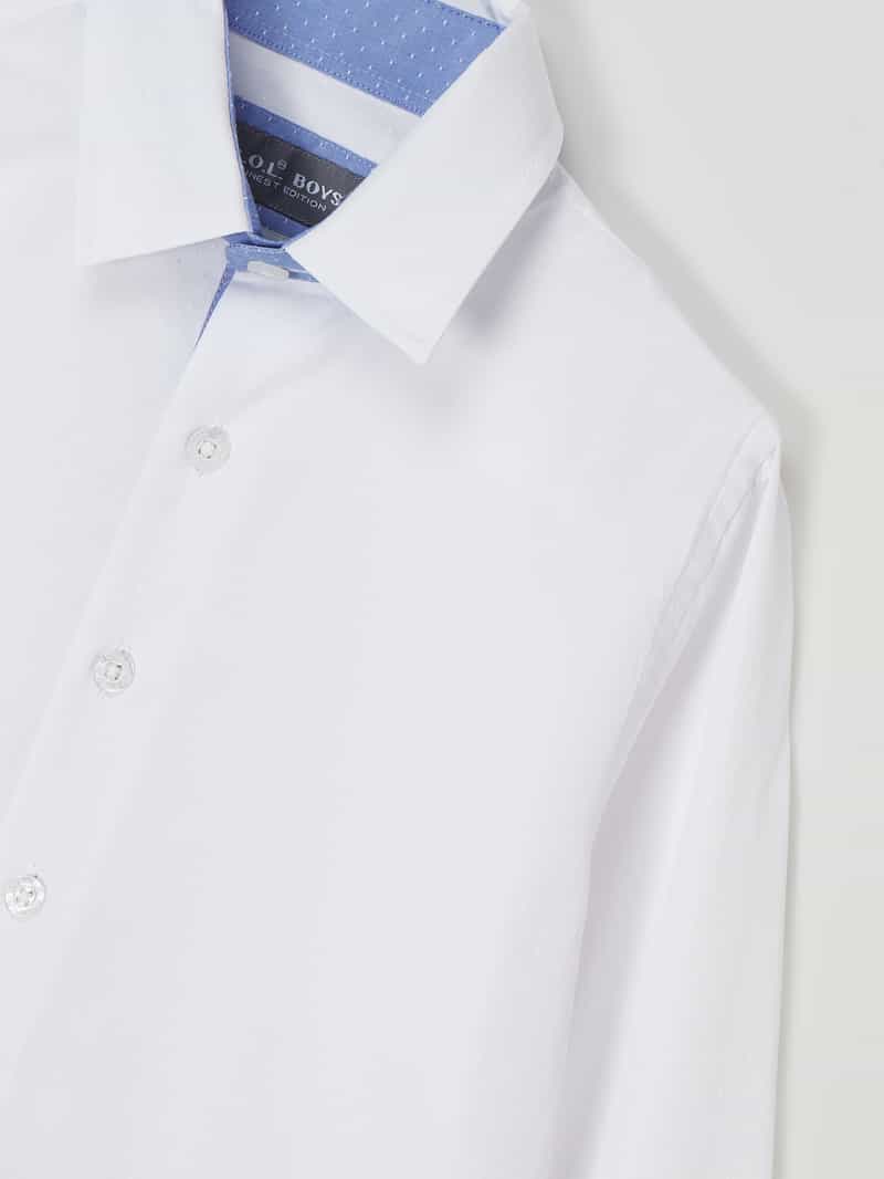 G.O.L. Slim fit overhemd van katoenmix