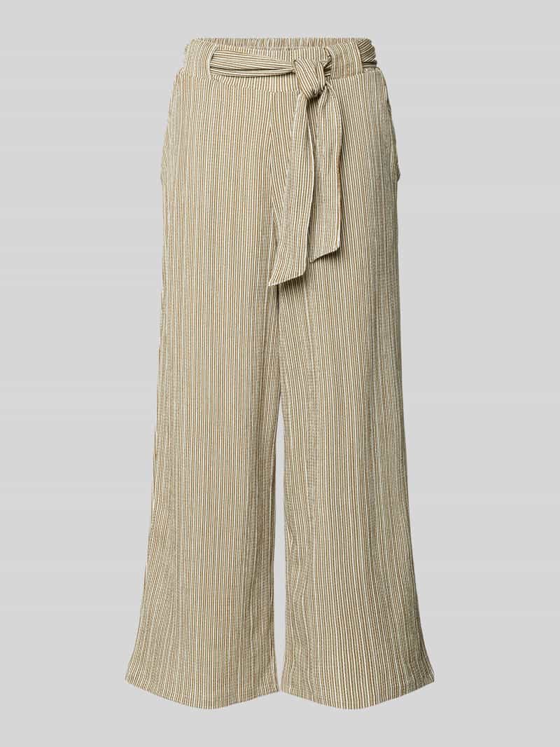 Tom Tailor Denim High rise culotte met strikceintuur