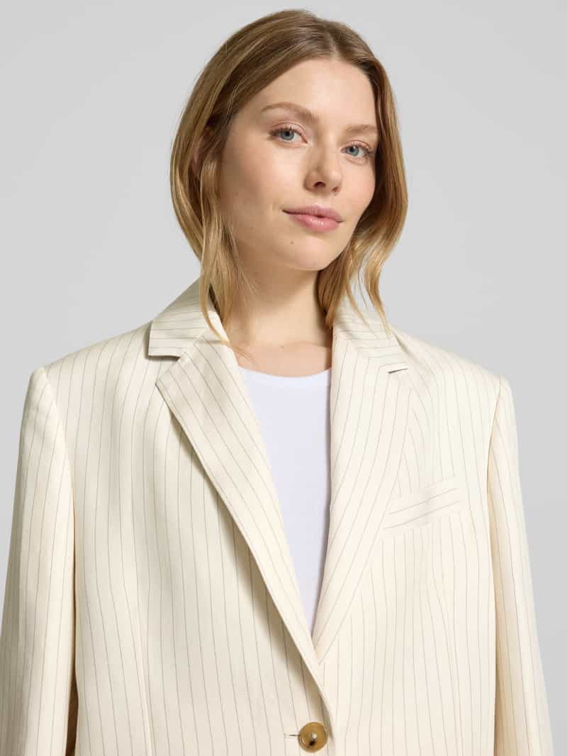 Tommy Hilfiger Relaxed-fit blazer van een mix van viscose en linnen