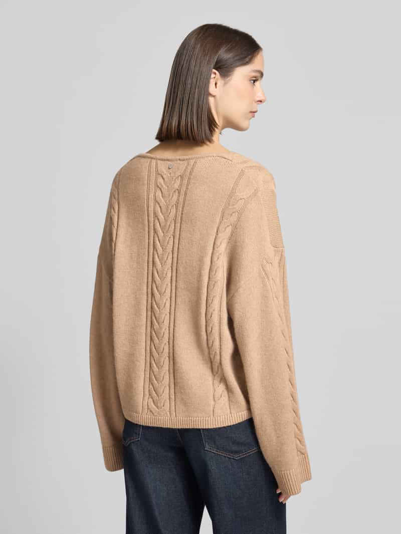 Boss Orange pullover met relaxed fit van scheerwolmix model 'Famioca'