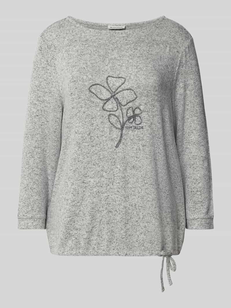 Tom Tailor Loose fit shirt van zachte viscosemix met 3 4-mouwen