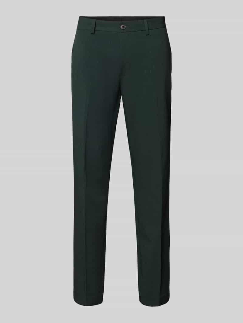 Selected Homme Slim fit pantalon met knoop- en ritssluiting