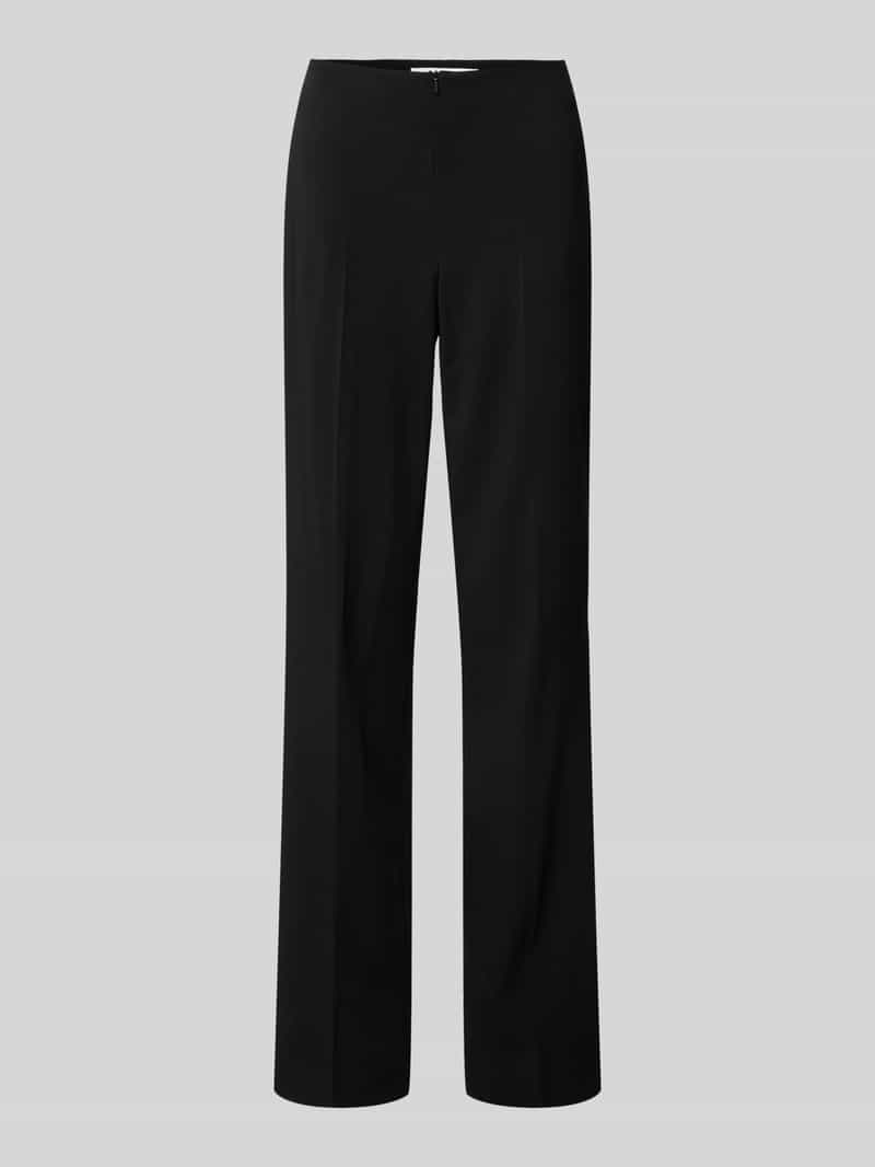 RAFFAELLO ROSSI Straight leg stoffen broek met persplooien model 'BRITTA'