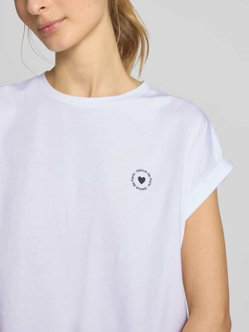 Opus T-shirt met ronde hals model 'Sparis'