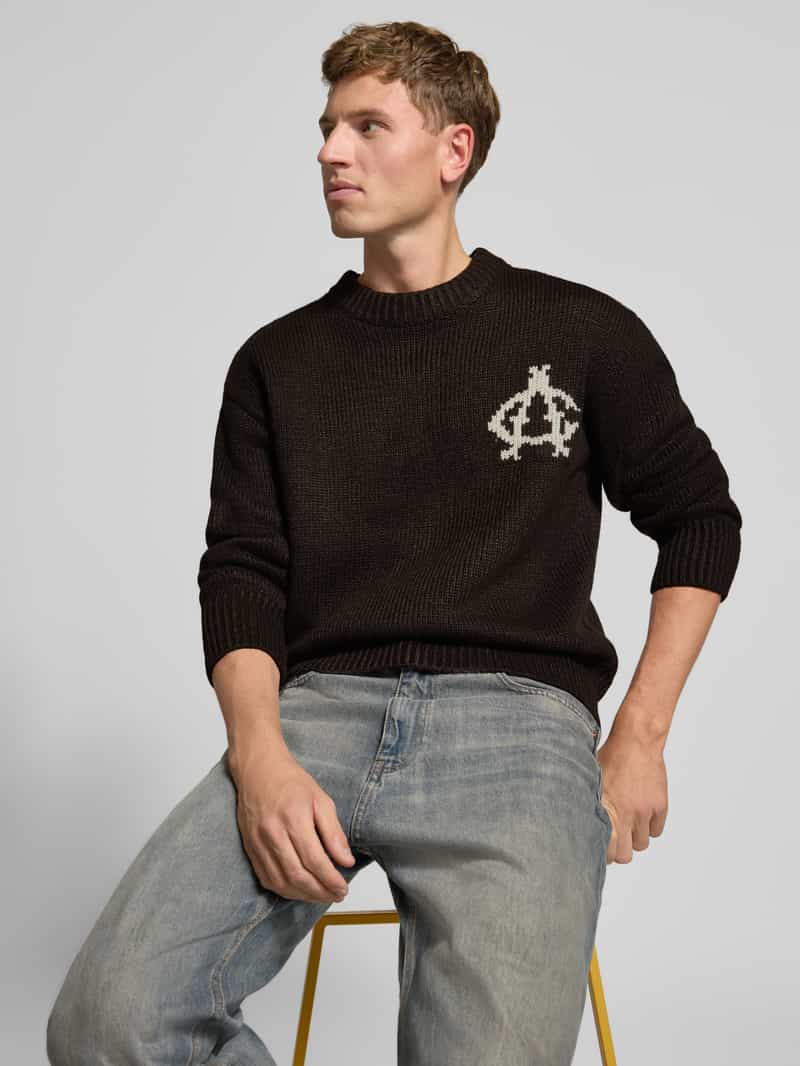 ANOTHER COTTON LAB Gebreide pullover met ribboorden