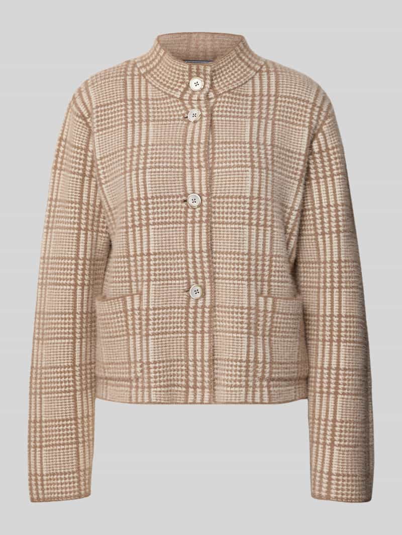 WHITE LABEL Gebreid vest met opstaande kraag