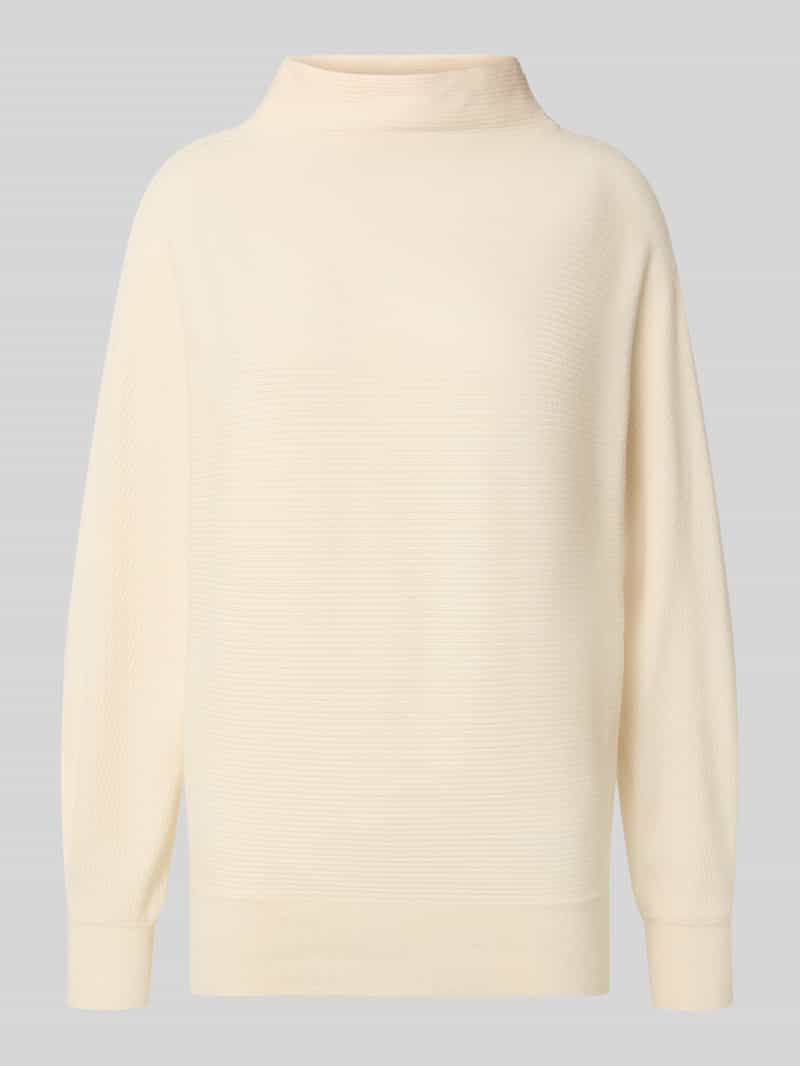 Zero Gebreide pullover van viscosemix met opstaande kraag
