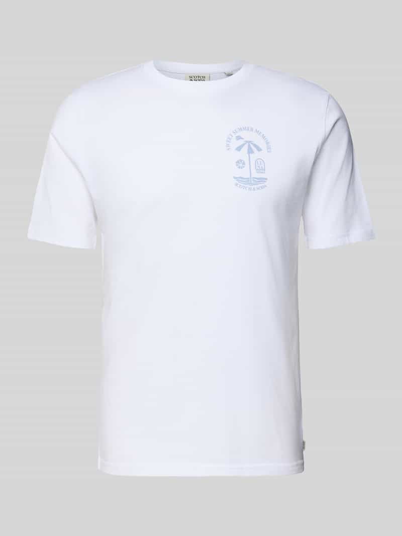 Scotch & Soda Regular fit T-shirt met motiefprint