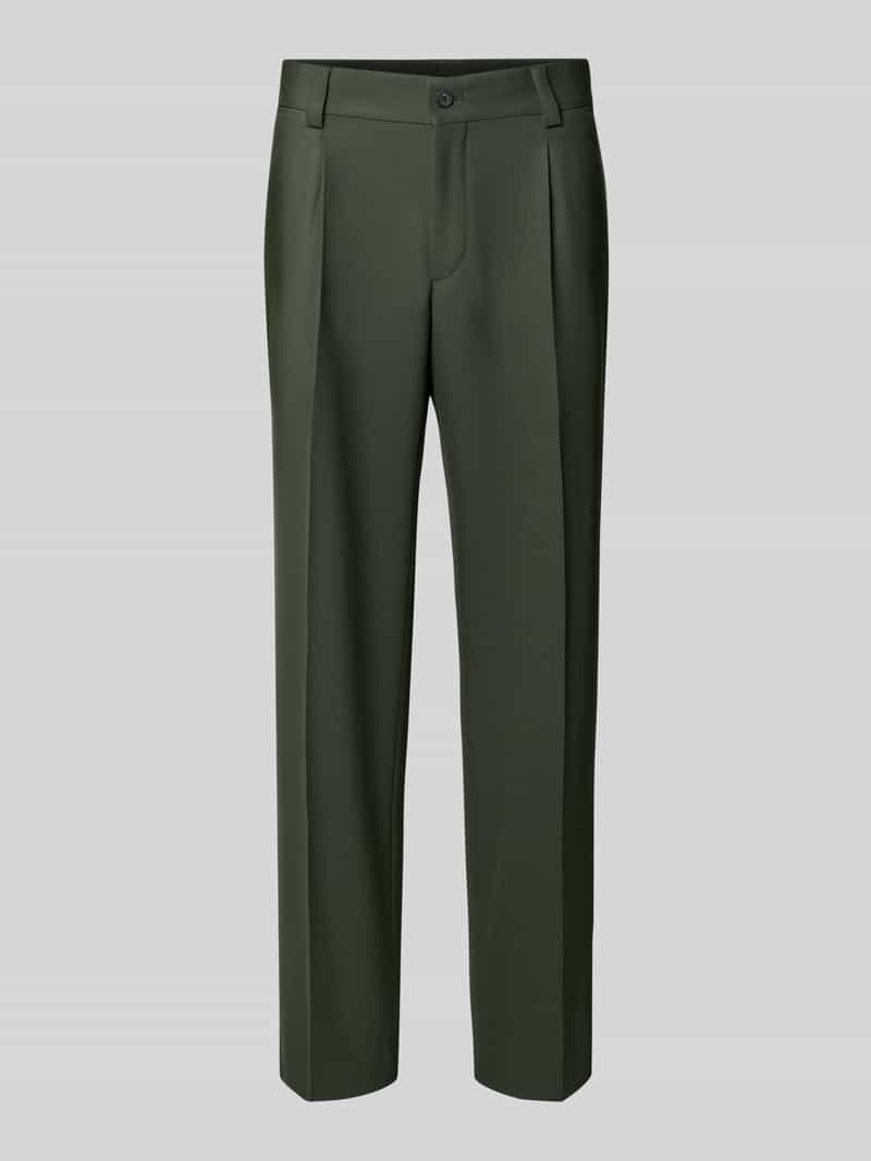 HUGO Regular fit pantalon met viscose