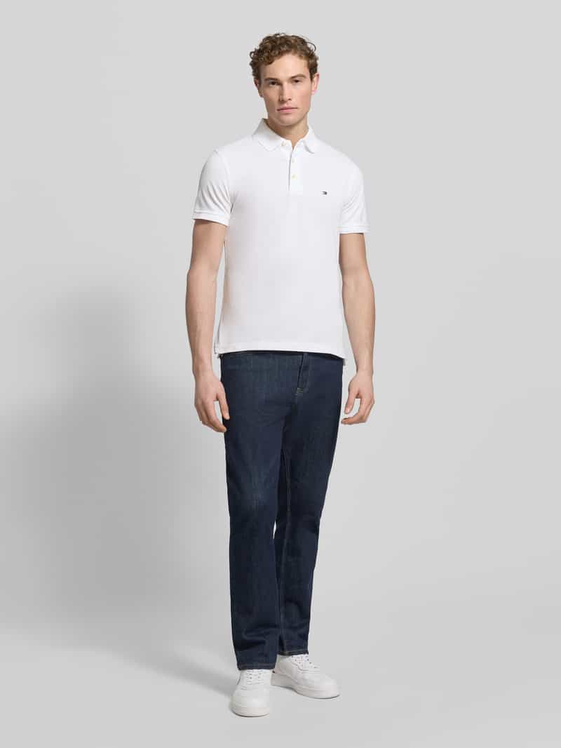 Tommy Hilfiger Slim fit poloshirt met stretch wit, foto 6