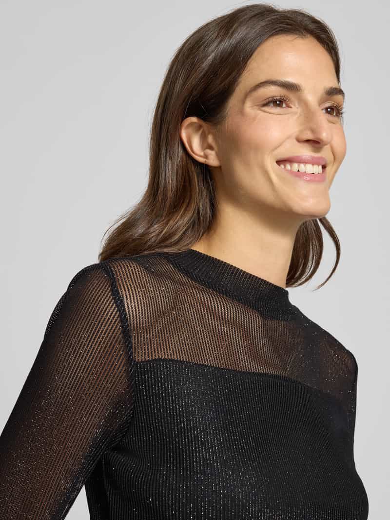 s.Oliver BLACK LABEL Slim fit shirt met lange mouwen en effectgaren