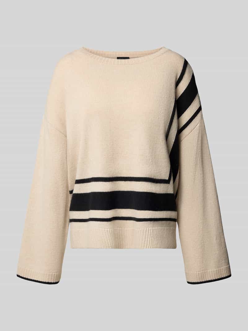 s.Oliver BLACK LABEL Loose fit gebreide pullover van wolmix
