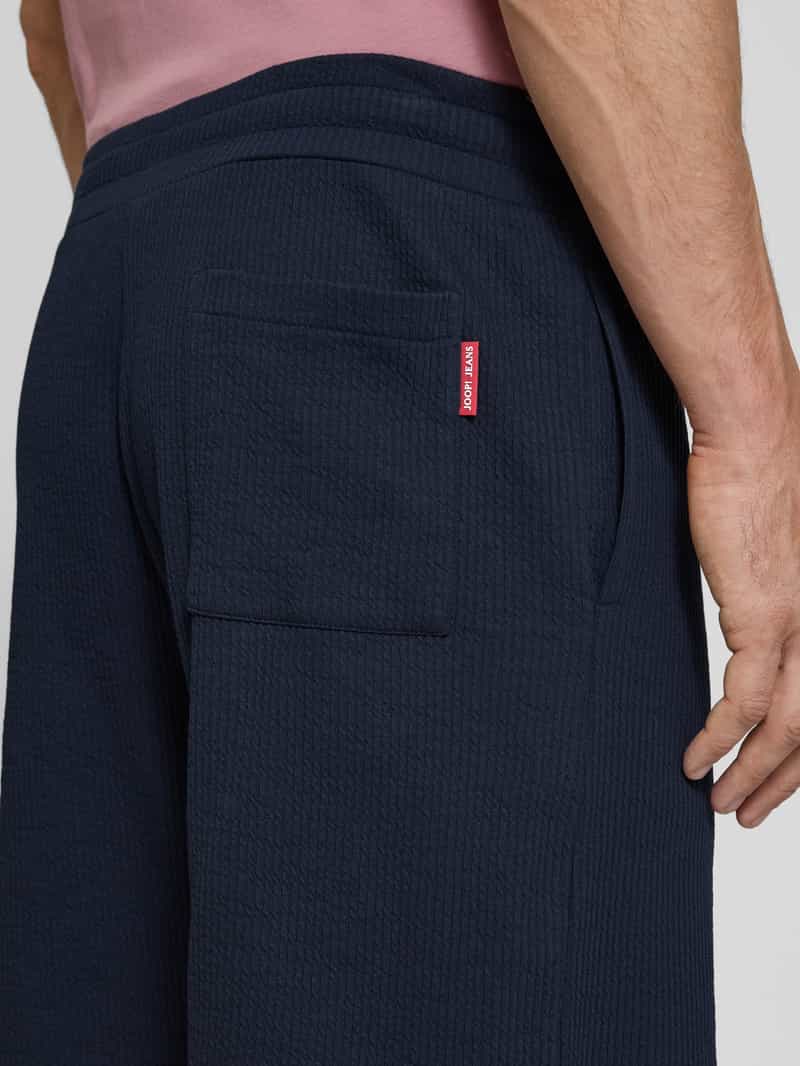 JOOP! JEANS Regular fit korte broek met structuurmotief model 'Ediiz'