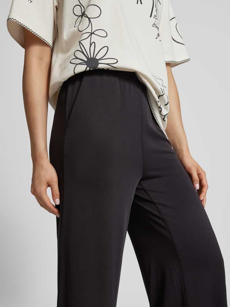 Jake*s Casual Wide fit stoffen broek met elastische band