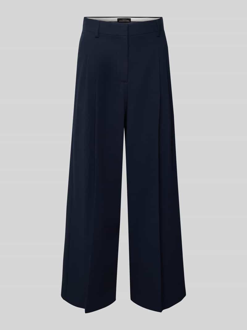 Weekend Max Mara Wide leg bandplooibroek van puur katoen model 'VETTURA'