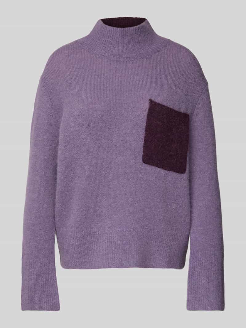 Gebreide pullover met wol