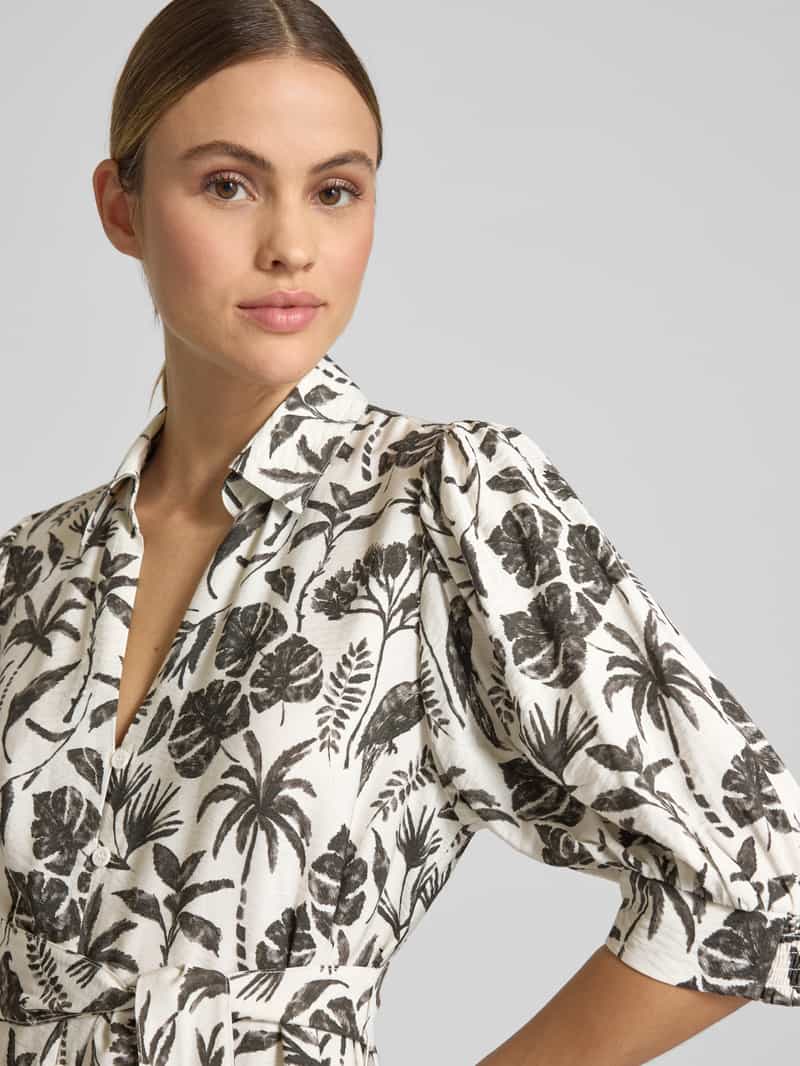 Jake*s Collection Midi-jurk met strikceintuur